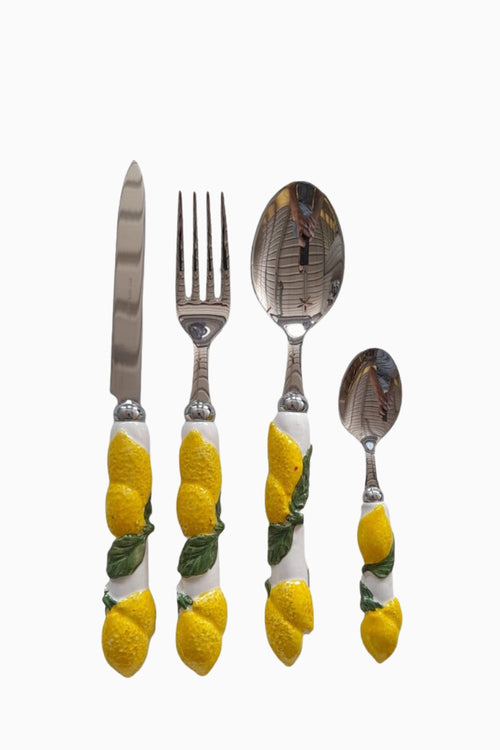 Lemon Collection Cutlery Set (4-Piece)