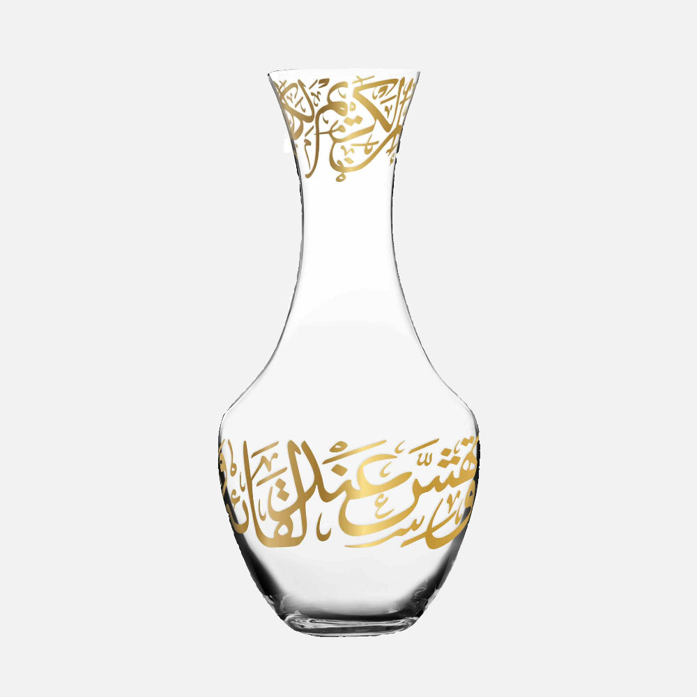 Dimlaj Kareem Crystal Decanter (22K) gold gilded