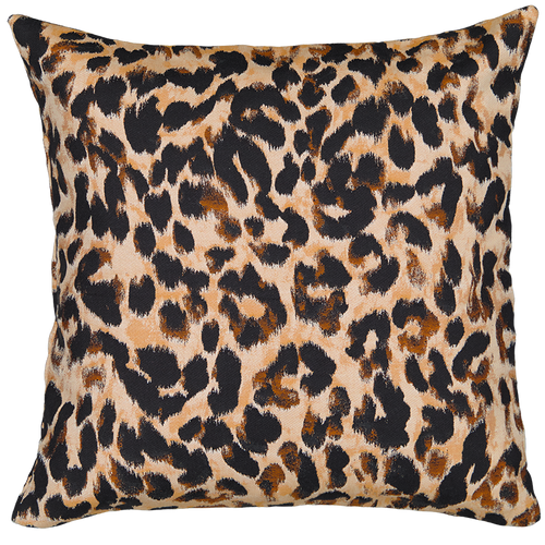 Carino Cushion — Leopard Jacquard (50 × 30 cm).