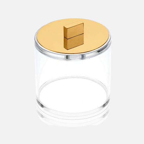 Acrylic Box with Lid – Gold
