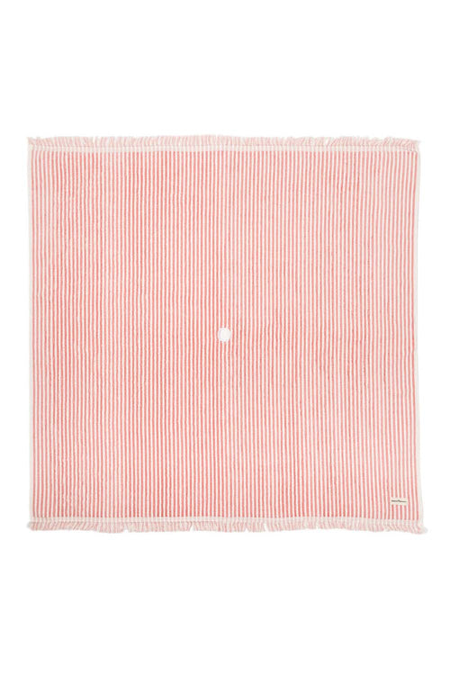 Lauren's Stripe Beach Blanket, Pink, 173x173cm