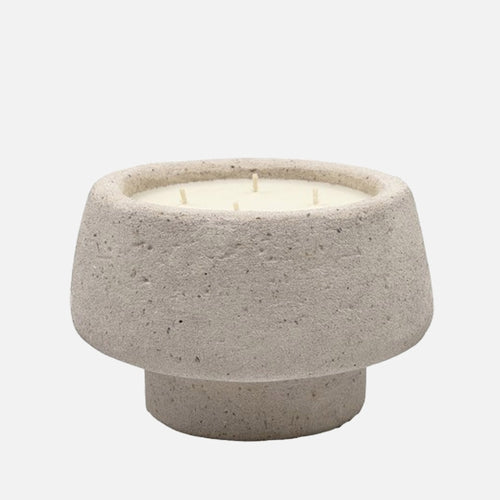 Bougie Travertin – Taille ( L )