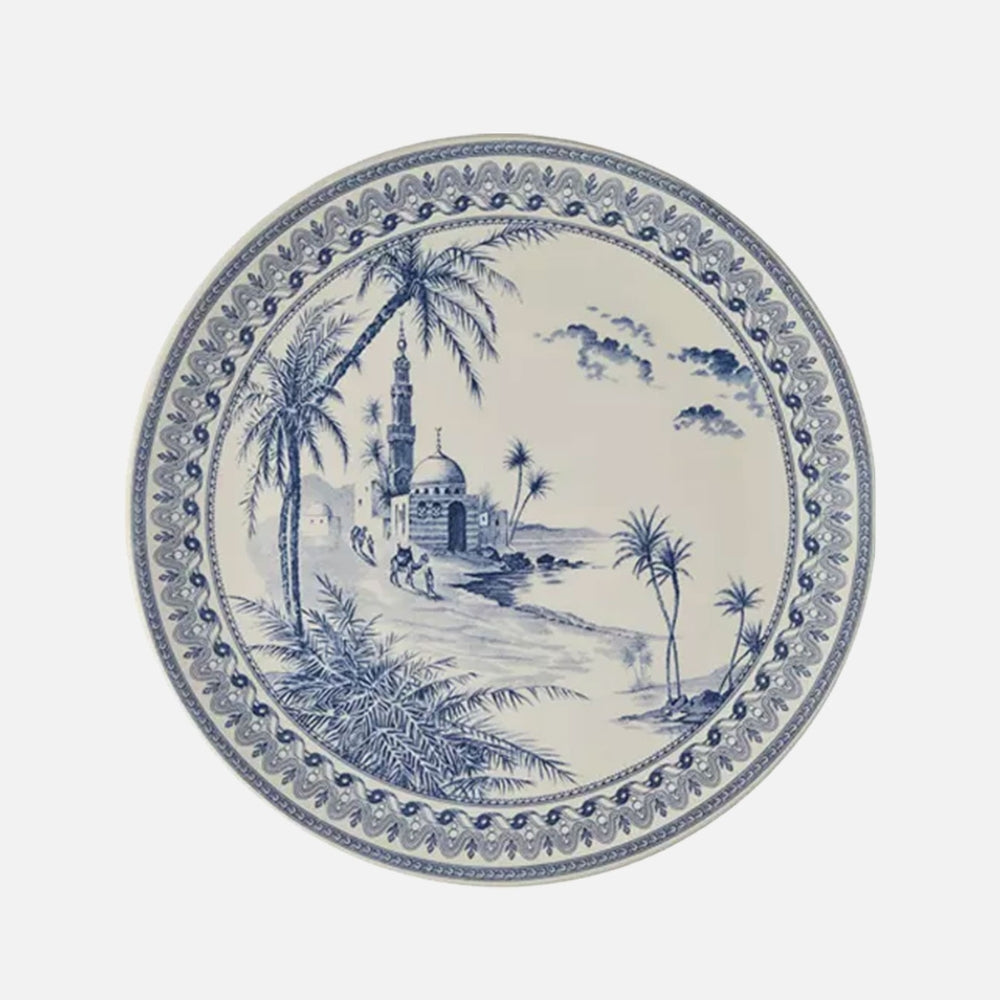 Blue Mismatched Cake Plate (Ø 30cm)