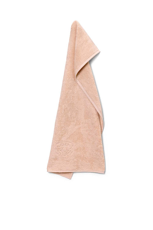 Damask Terry Hand Towel, Rose, 50x100cm