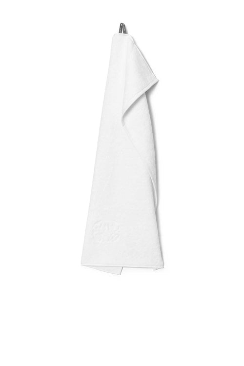 Damask Terry Guest Towel, White, 40x70cm