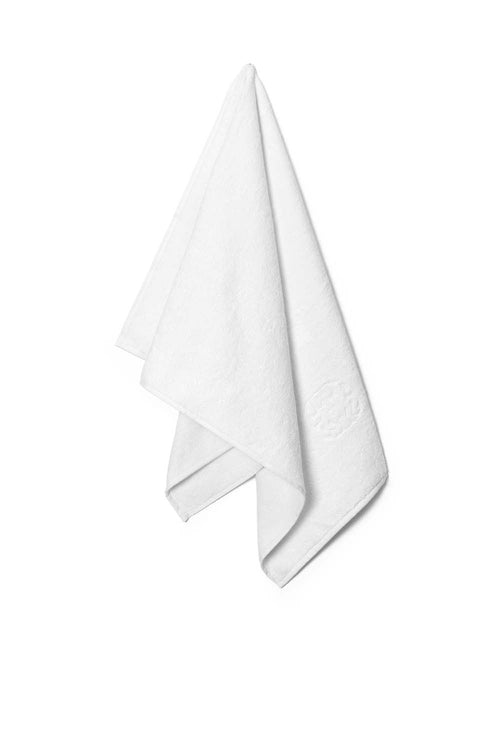 Damask Terry Bath Towel, White, 70x140cm