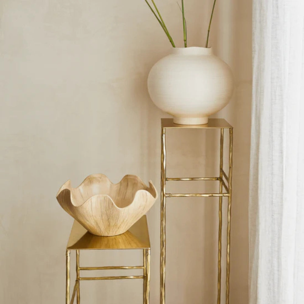 Hera Handmade Ceramic Decorative Bowl – Natural