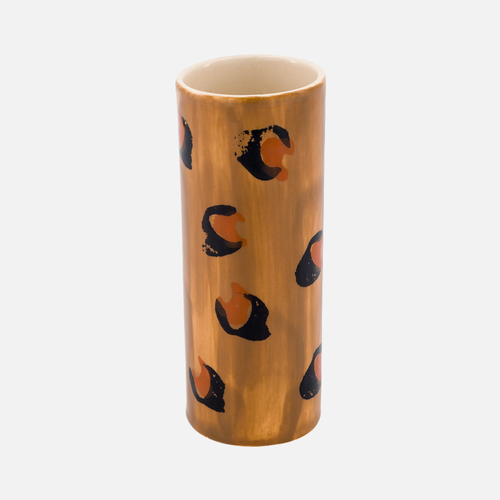 Domino Pot – Large Model, Leopard Pattern