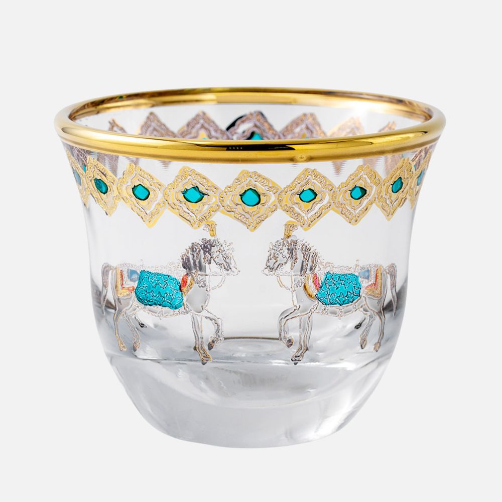 Horse Tiffany Set of 6 Gawa Cup 80ml