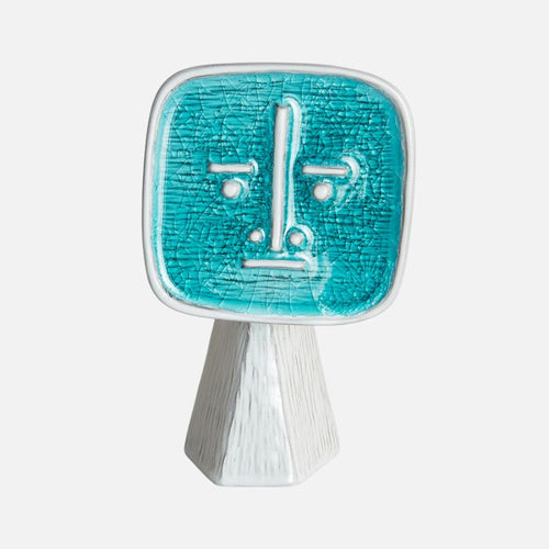 Les Amis Le Furieux Vase – Stoneware & Glass Accent