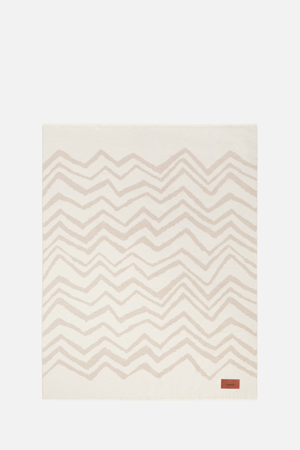 Graffiti Plaid in virgin wool 135x180 cm with chevron pattern