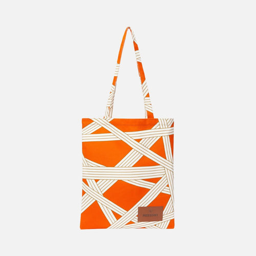 Nastri Home Bag 35x39 cm in cotton with ribbon pattern