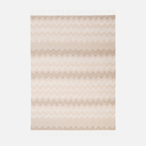 Plaid Gessetti 130x190 cm in wool blend zig zag