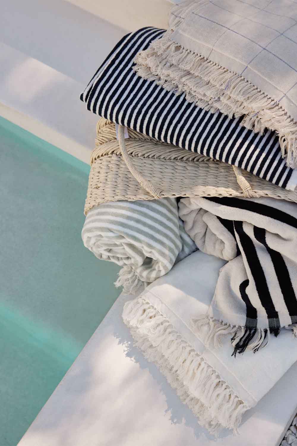 Beach Towel, Antique White, 168x86cm