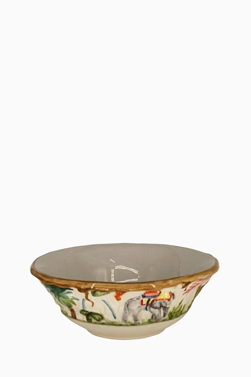 Hand-Painted Tropical Ceramic Bowl – Italian Made