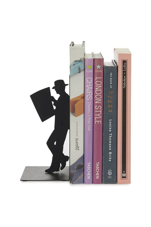 The Reader Metal Bookend