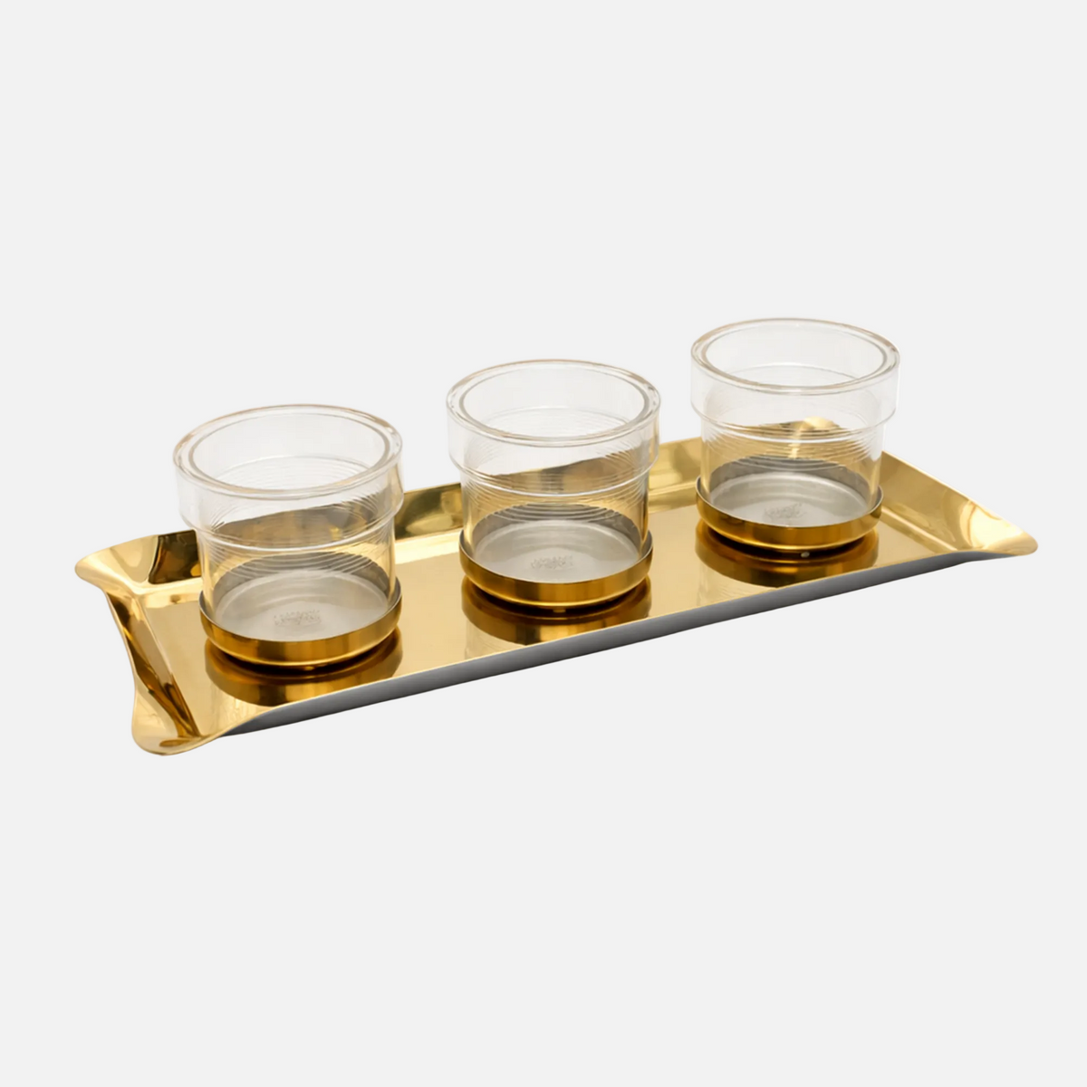 Trio Serving Tray, Gold