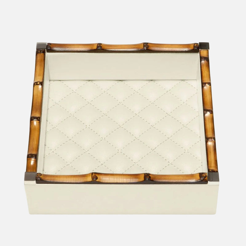 Bice Diamonds Square Valet Tray, Ivory