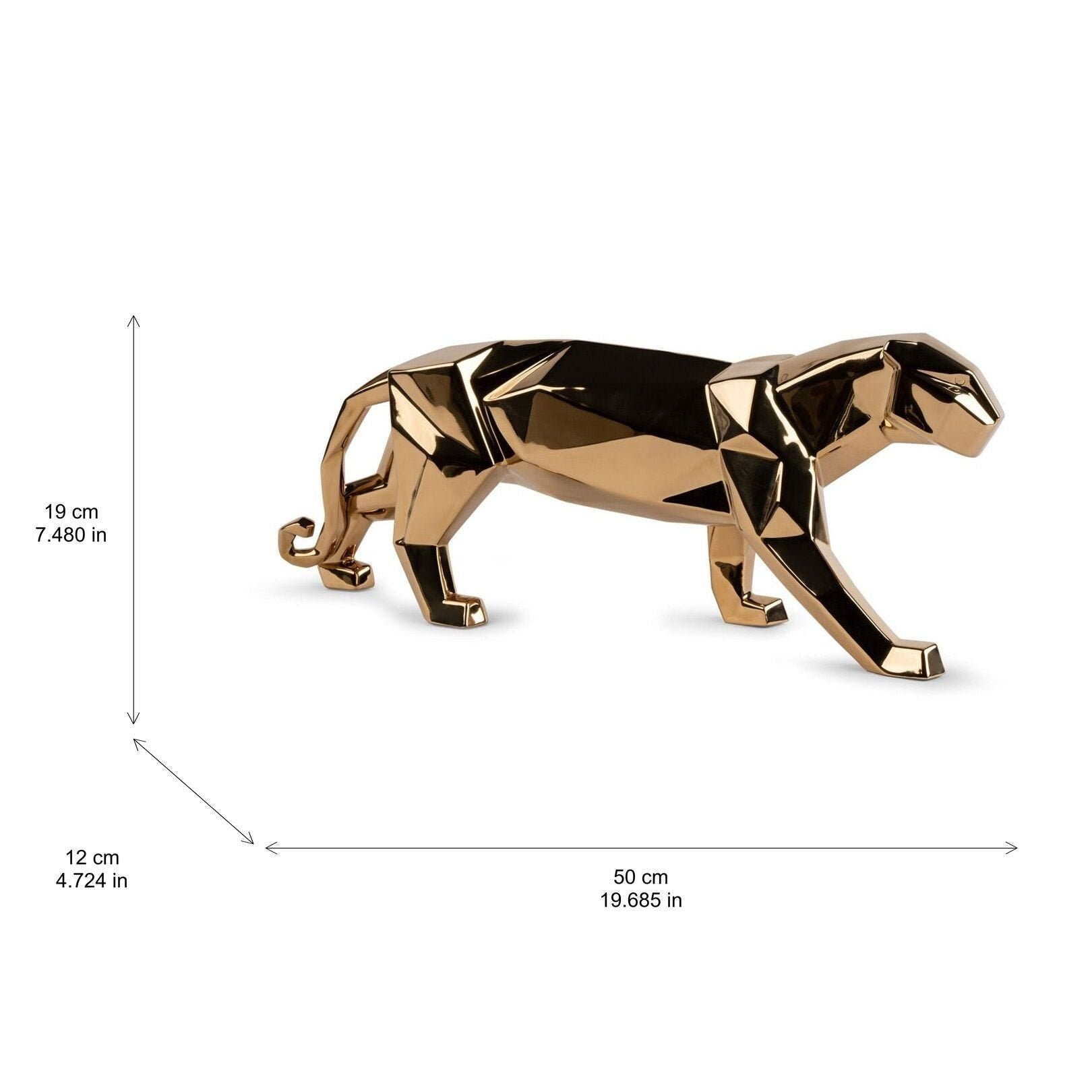 Panther Sculpture Golden