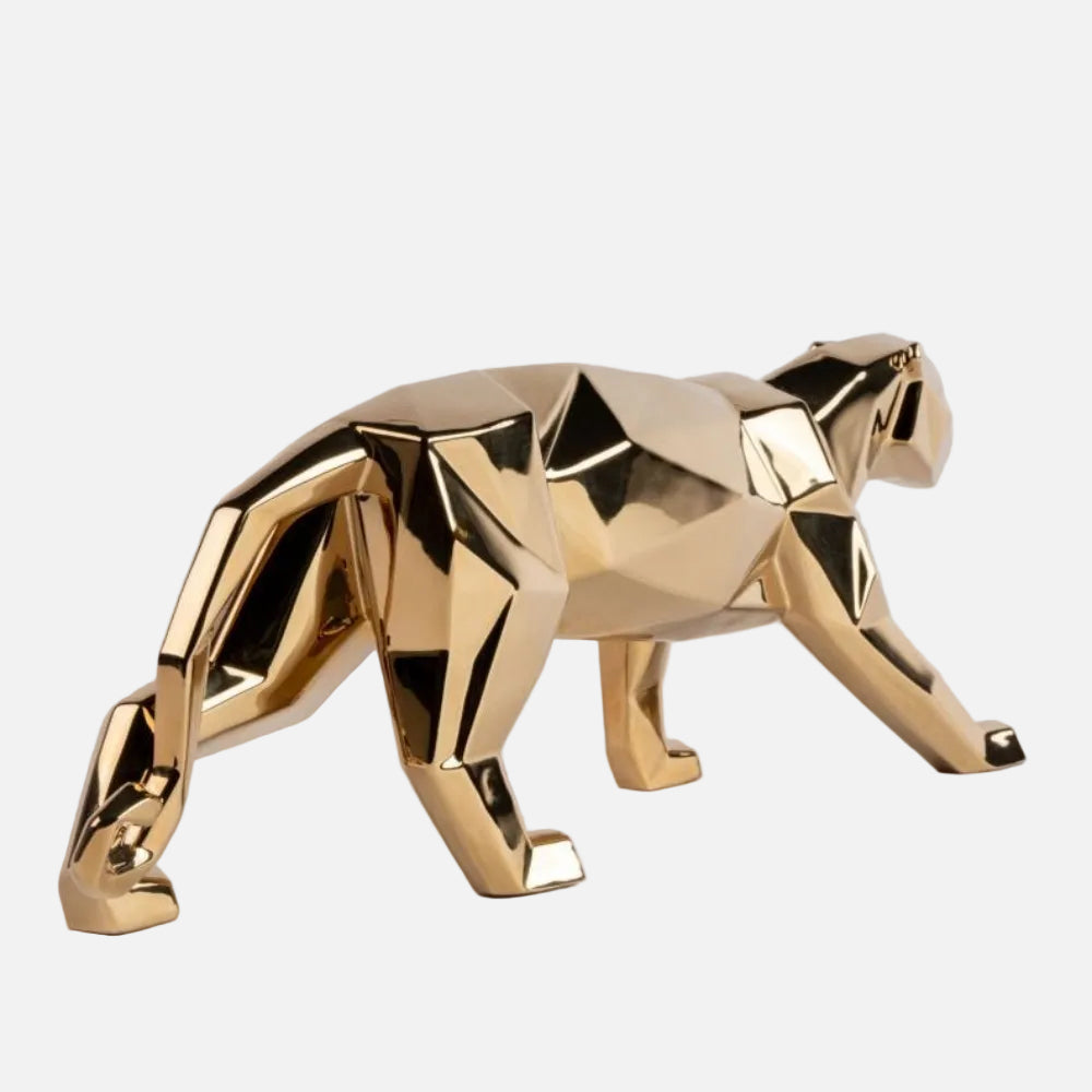 Panther Sculpture Golden