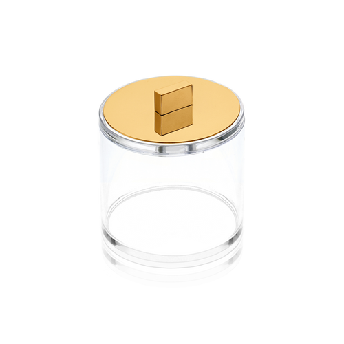 Acrylic Box with Lid – Gold
