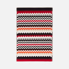 100% cotton bath mat with chevron pattern