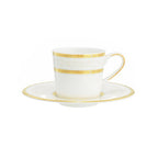 Opera White Espresso Cup & Saucer 9Cl G.B.