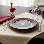 Elie Saab Burgundyburgundycharger Plate 31Cm