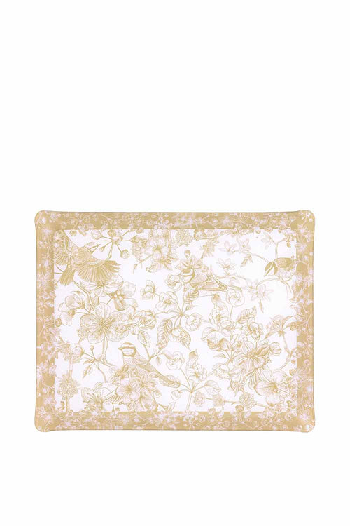 Arabela Acrylic Tray, Beige, 46x36cm