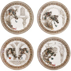Wind Horses Set of 4 canapé plates (Ø 16,5 cm )