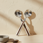 Lyra Inlay Serving Set – Handcrafted Acacia & Mother of Pearl