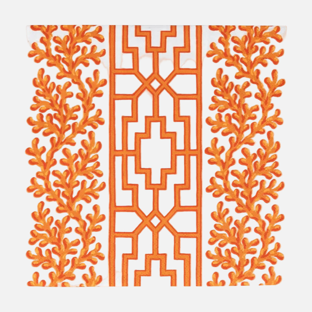 Coral &amp; Trellis Luncheon Napkins