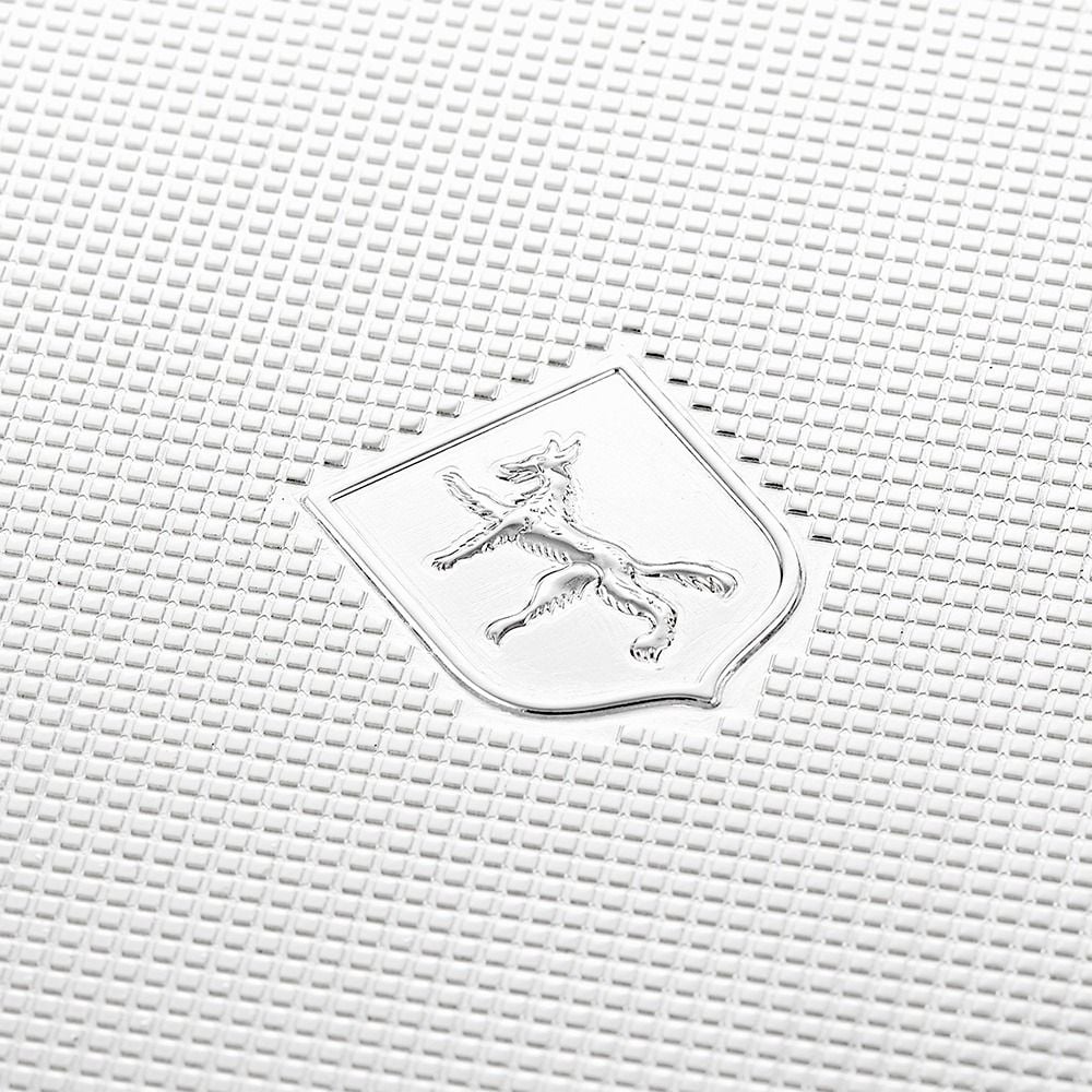 صندوق مجوهرات وساعات فضية كبيرة الحجم