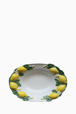 Lemon Collection Hand-Painted Ceramic Serving Platter