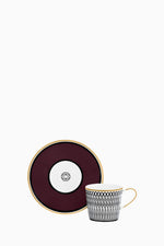 Burgundy Espresso Cup & Saucer – 9cl