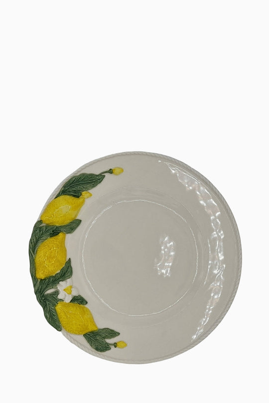 Lemon Collection Hand-Painted Ceramic Dinner Plate