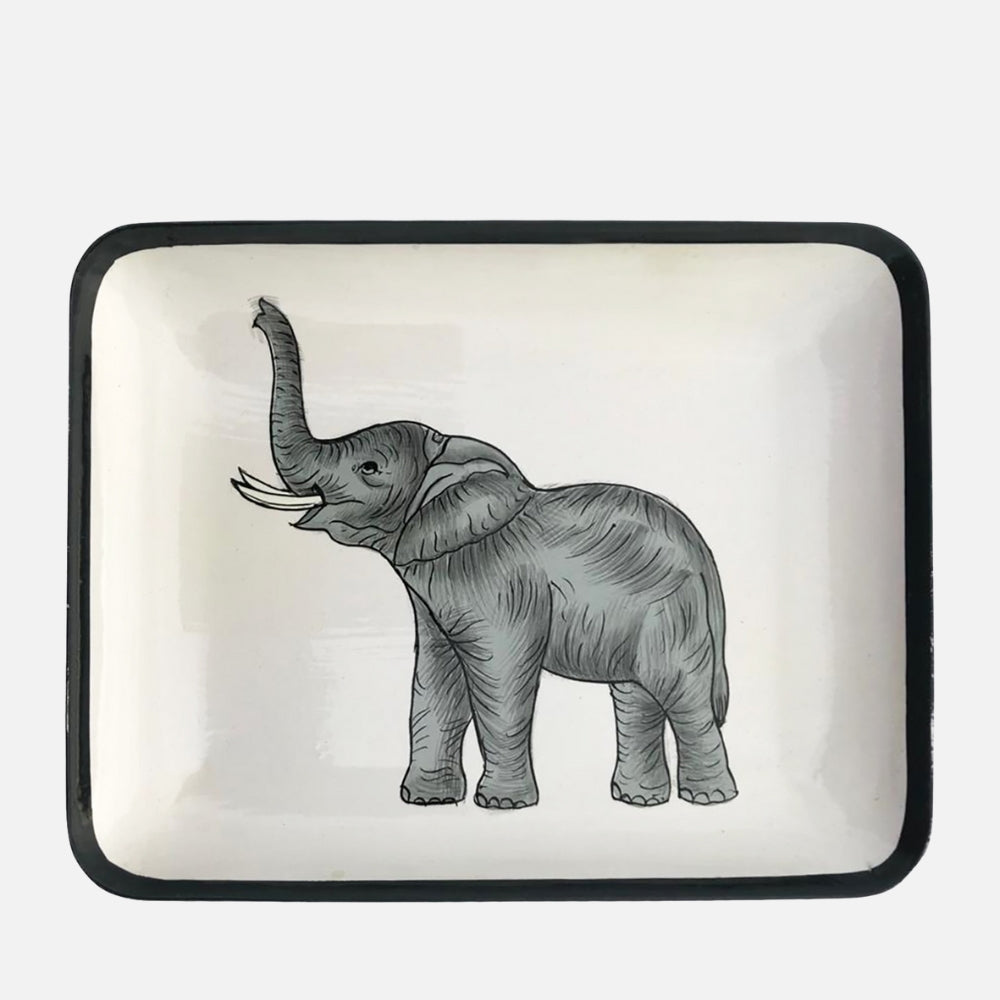Fauna Iron Elephant Vide Poche Tray