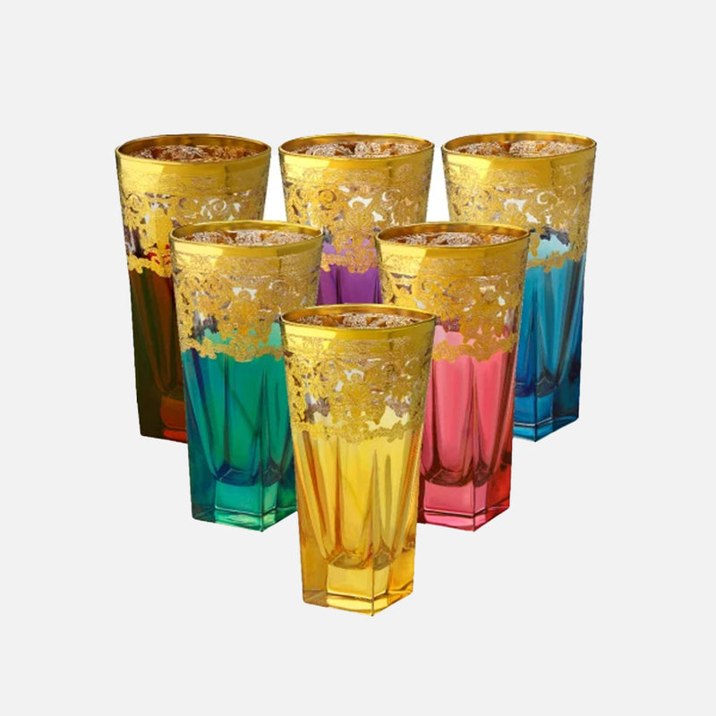 Rainbow Fusion Short Drink, Set of 6