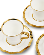 Golden Finds Coffee Cups, Set of 4