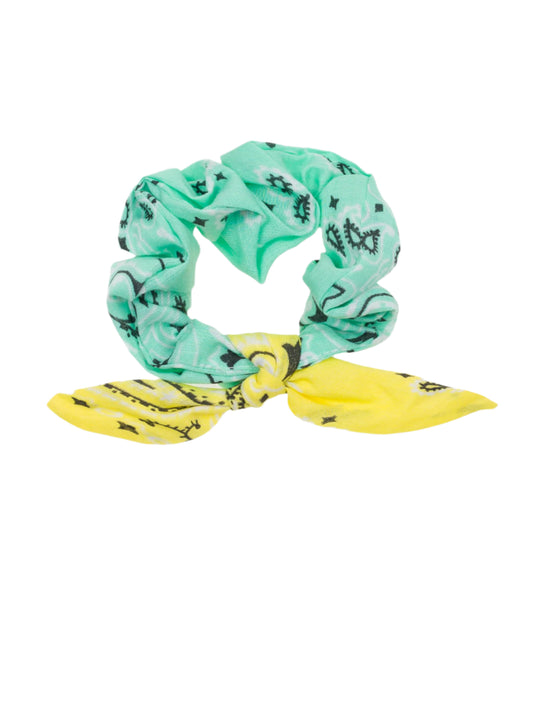 Call It Chouchou Mint/Pale Yellow Hair Scrunchie