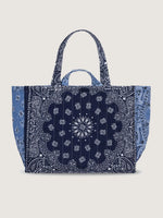 Call It Maxi Cabas Matelassé - Kiss & Fly Navy/ Chambray Tote Bag