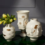Gilded Dora Maar Urn - Gold Porcelain Decorative Vase