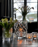 Hurricane Crystal Lamp Large – Clear Hand-Cut Crystal