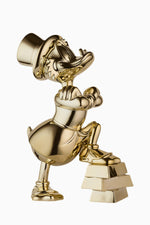 Uncle Scrooge Ingots Chromed Small Figurine - Gold