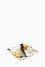 Golden Sumi-e Square Ashtray – 16cm