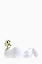 Snoopy & Woodstock Small Figurine - White/Gold