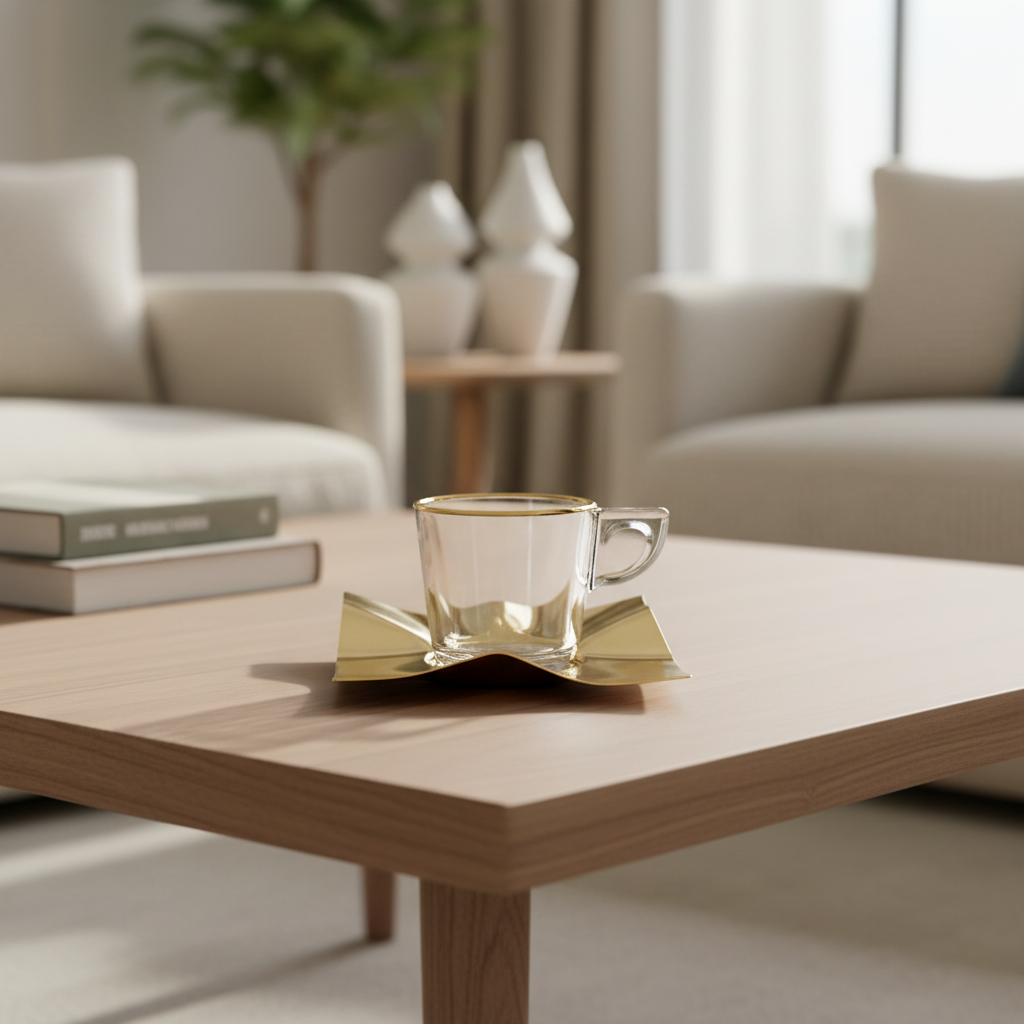 Carissa coffee cup Gold 11Cm