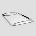 Luna  serving tray Silver 32Cm