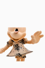 Minnie Welcome Lace Small Figurine - Black/Beige