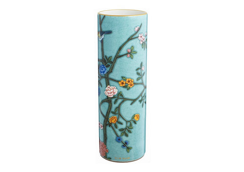 Antique Chinoise Rose Flower Vase – 30cm